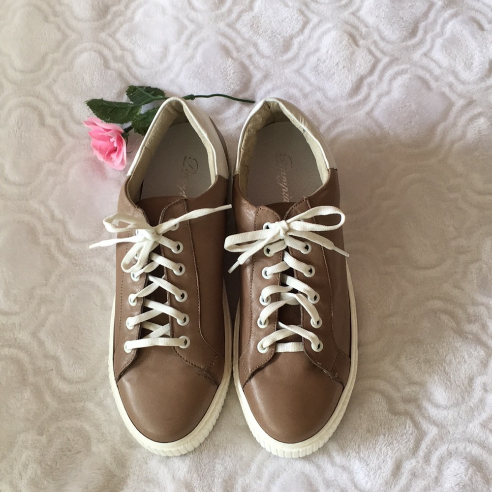 Made in Italy  PIAMPIANI leather sneakers size 10